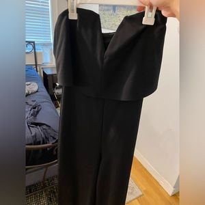 Lulus black strapless jumpsuit size Small - worn once